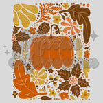 Fall Floral Collage DTF Print