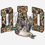 Camo DAD with Duck DTF Print