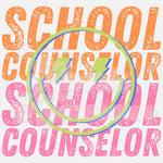 Smiley School Counselor DTF Print