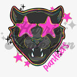 Pink Star Eyes Panther DTF Print