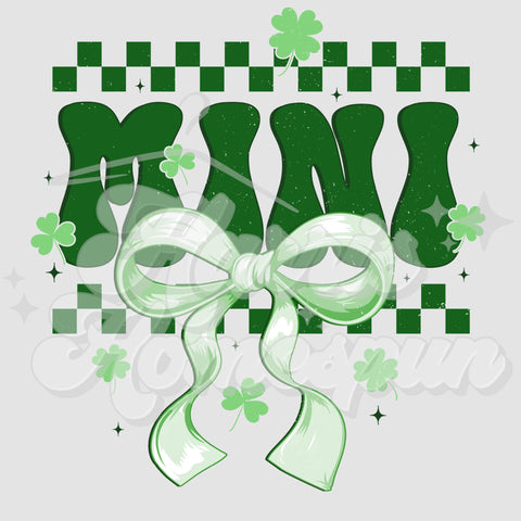 Green St Patty MINI DTF Print