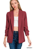 Zenana Open Front Classic Blazer