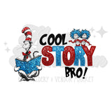 Faux Glitter Cool Story Bro DTF Print