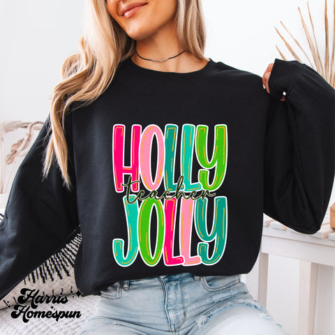 Holly Jolly Teacher Completed Top