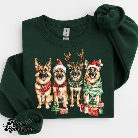 German Christmas Pups Completed Top