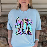 Bright Colorful Summer Junkie DTF Print