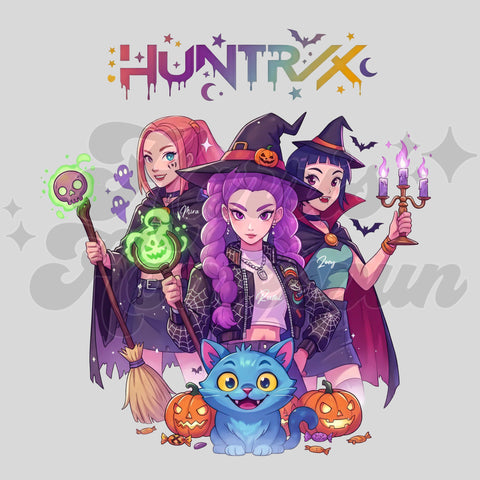 Character Girl Band Halloween DTF Print