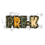 Camo PreK DTF Print