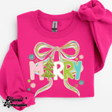 Pastel Merry with Bow Completed Top