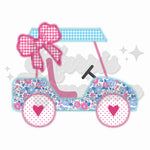 Faux Embroidery Golf Cart DTF Print