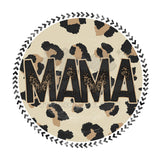 Leopard MAMA Circle DTF Print