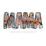 Floral MAMA DTF Print