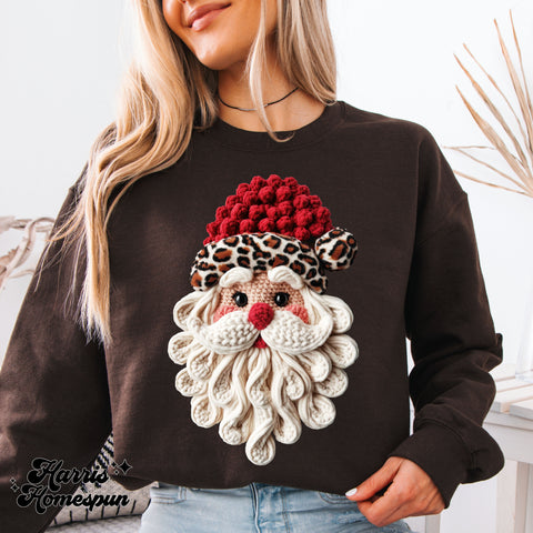 Faux Yarn Santa Completed Top