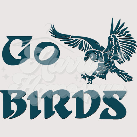 Go Birds DTF Print