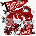 Cabot Panthers Cluster DTF Print