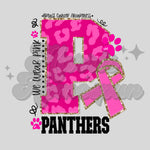 Big P Panthers Pink DTF Print