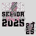 Pink and Black Senior Class of 2025 with Bow DTF Print