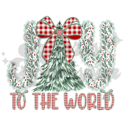 Joy to the World DTF Print