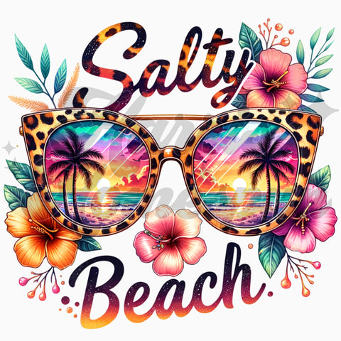 Salty Beach DTF Print