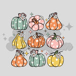 Fall Printed Pumpkins DTF Print