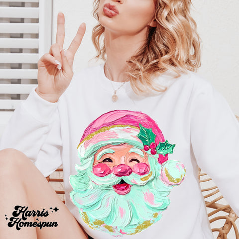 Painted Santa Completed Top