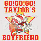 Go Go Go Taylors Boyfriend DTF Print (front and back)