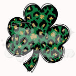 Leopard Clover DTF Print