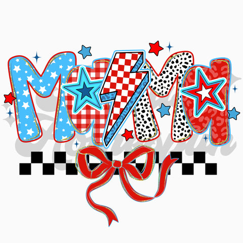 MAMA Patriotic DTF Print