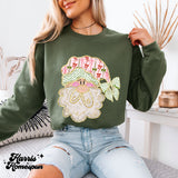 Pink Preppy Santa Completed Top