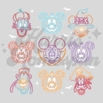 Neon Friends DTF Print