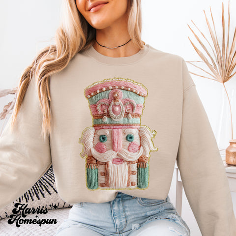 Pastel Nutcracker Faux Yarn Completed Top