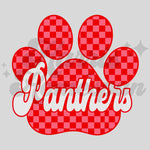 Paw Panthers Checkered DTF Print