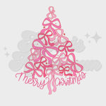 Merry Christmas Tree made of bows DTF Print