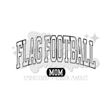 Flag Football Mom DTF Print with different color options