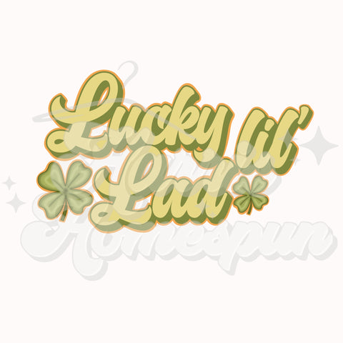 Lucky Lil’ Lad DTF Print