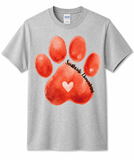 Watercolor Paw Print Southside Spirit Shop Top