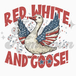 Red White and Goose DTF Print