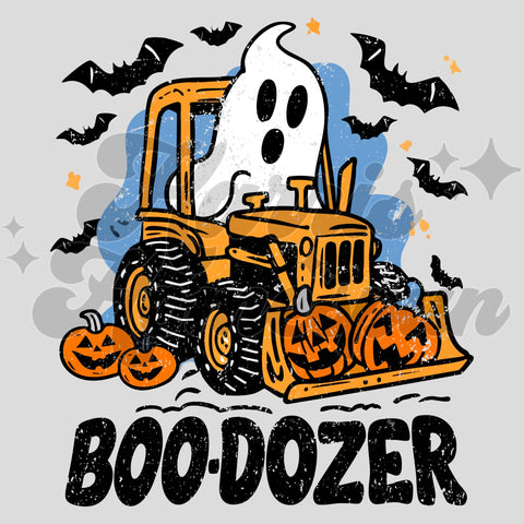 Boo-Dozer DTF Print