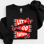 Let’s Go Panthers Flags & Bows Completed Top