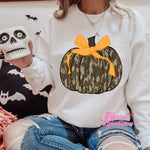 Bottomland Camo Pumpkin Completed Top