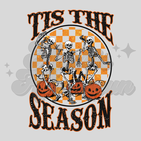 Tis the Season Skeletons DTF Print