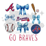 Boujee Braves Baseball DTF Print