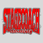 Stagecoach Elementary Red Star DTF Print