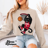 Panther Playing Basketball Completed Top