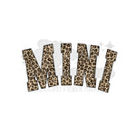 MINI Leopard Curved DTF Print