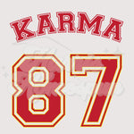 KC Karma 87 DTF Print (front and back)