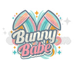 Retro Bunny Babe DTF Print