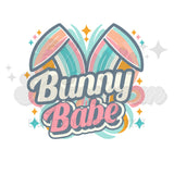 Retro Bunny Babe DTF Print