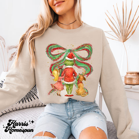 Green Friends Bow Backs Completed Top