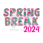 Floral Spring Break 2024 DTF Print